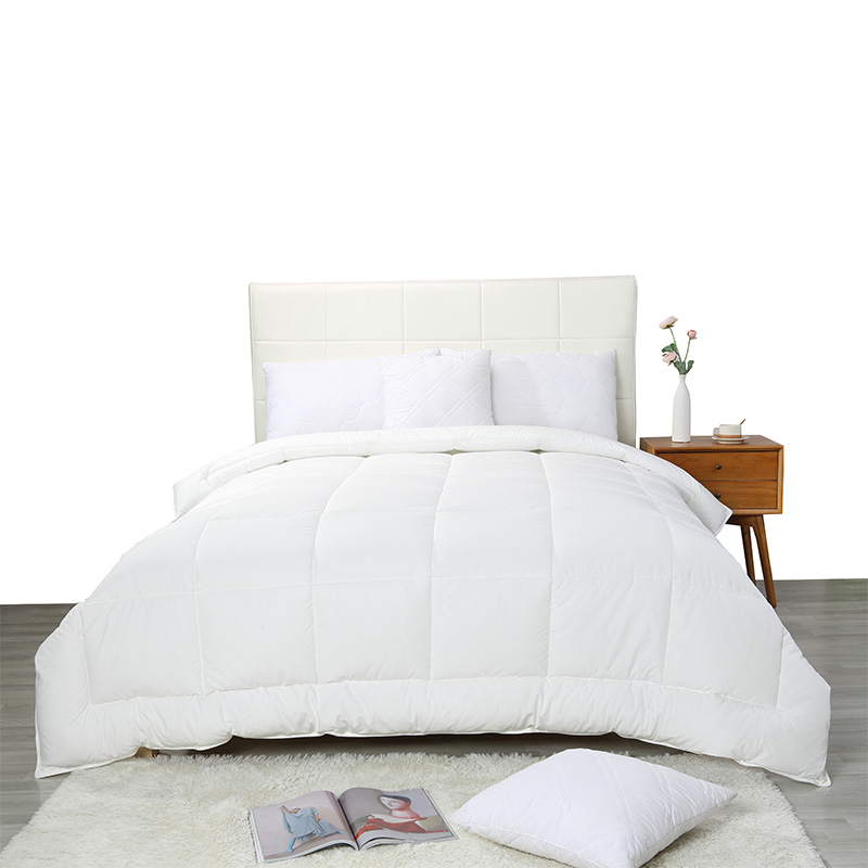 Cotton Shell Queen Duvet Insert, edredom de algodão alternativo branco para baixo