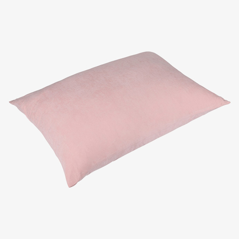 Travesseiro de cama rosa de poliéster de nylon, travesseiros macios macios com fibra de poliéster para casa