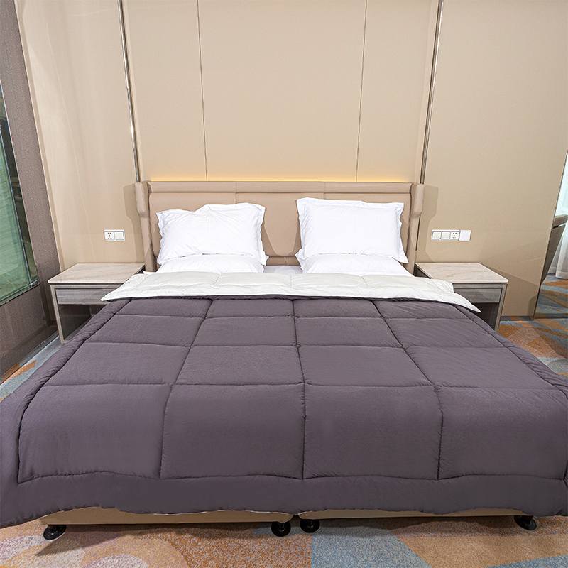 Grey Allononon Duvet Insert - Design de caixa Consolador de roupas de cama Quilt Hotel Consolador com guias de canto